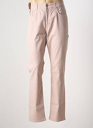 Pantalon flare fermeture zippée sous rabat boutonné taille normale rose DEVORE homme