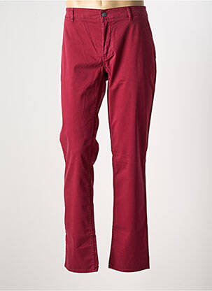 Pantalon chino tissage popeline taille normale rouge HUGO BOSS homme