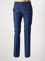 Pantalon chino fermeture zippée sous rabat avec crochet taille haute bleu PAUL SMITH homme