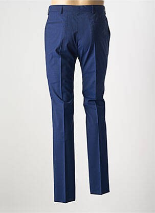 Pantalon chino fermeture zippée sous rabat avec crochet taille haute bleu PAUL SMITH homme
