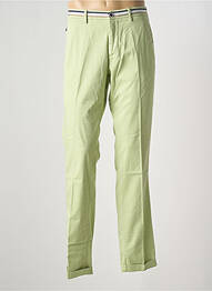Pantalon chino tissage popeline taille basse vert MASON'S homme