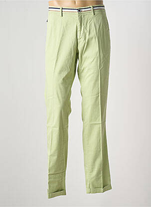 Pantalon chino tissage popeline taille basse vert MASON'S homme