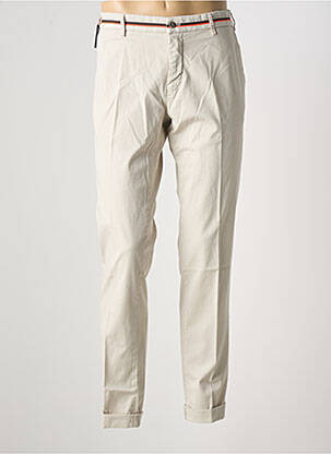 Pantalon chino tissage popeline taille normale beige MASON'S homme