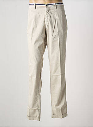 Pantalon chino tissage popeline taille normale beige MASON'S homme