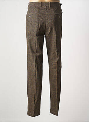 Pantalon chino imprimé imprimé prince de galle taille normale marron MASON'S homme