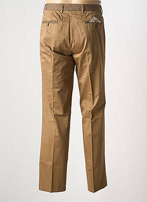 Pantalon chino stretch taille normale marron MANUEL RITZ homme