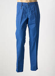Pantalon chino imprimé imprimé prince de galle taille normale bleu MANUEL RITZ homme