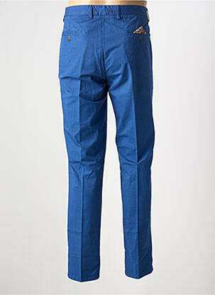 Pantalon chino imprimé imprimé prince de galle taille normale bleu MANUEL RITZ homme