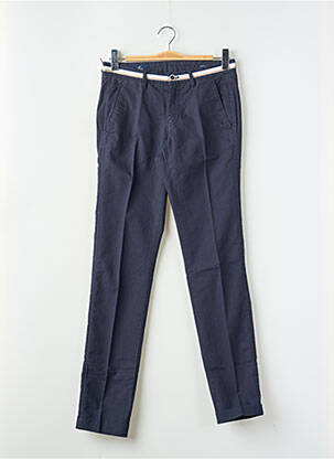 Pantalon chino tissage popeline taille normale bleu MASON'S homme