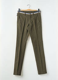 Pantalon chino tissage popeline taille normale vert MASON'S homme