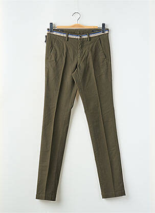 Pantalon chino tissage popeline taille normale vert MASON'S homme