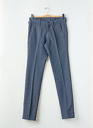 Pantalon chino tissage chiné taille normale bleu MASON'S homme
