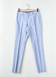 Pantalon chino tissage chiné taille haute bleu HUGO BOSS homme
