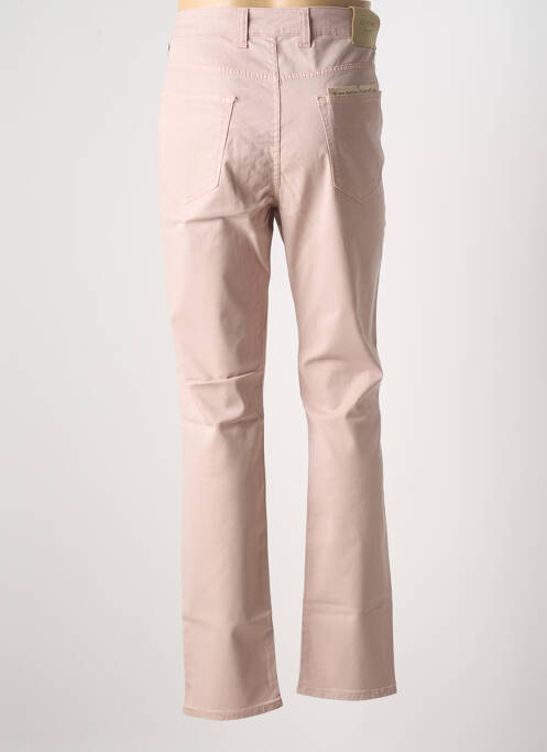 Pantalon flare fermeture zippée sous rabat boutonné taille normale rose DEVORE homme