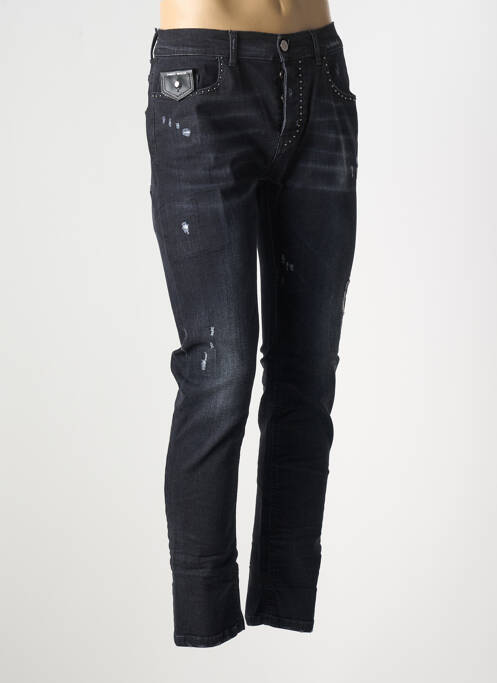 Jeans skinny fermeture boutonnée sur le devant taille normale noir FRANKIE MORELLO homme
