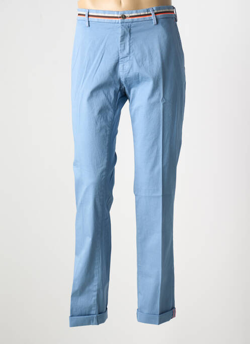 Pantalon chino tissage popeline taille normale bleu MASON'S homme