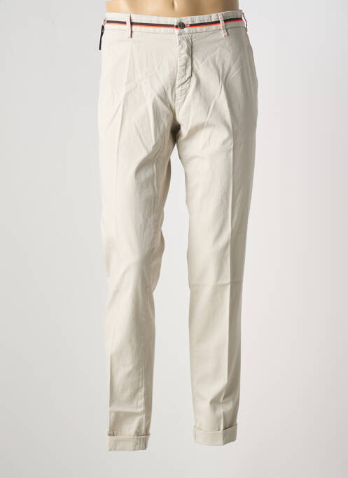Pantalon chino tissage popeline taille normale beige MASON'S homme