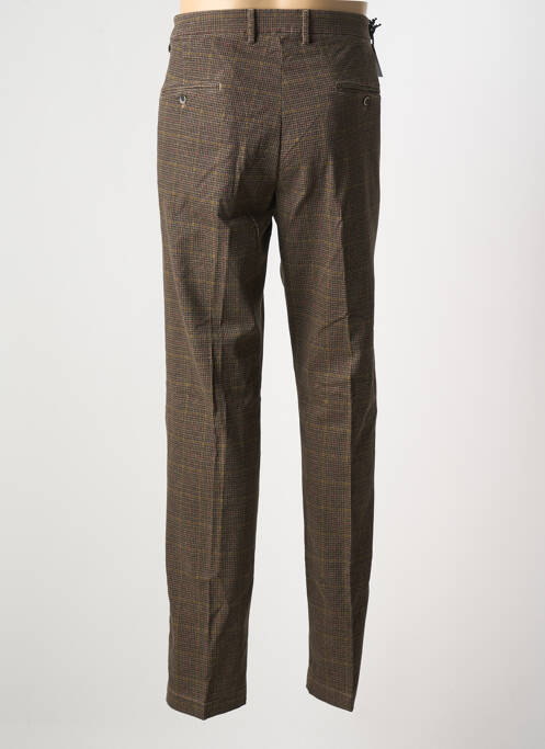 Pantalon chino imprimé imprimé prince de galle taille normale marron MASON'S homme