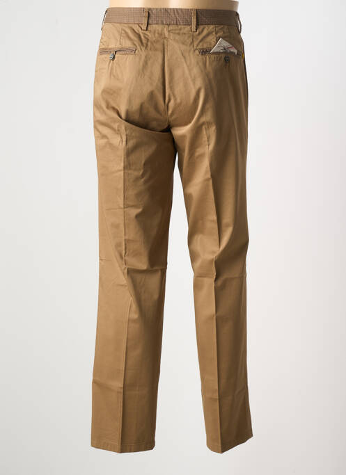 Pantalon chino stretch taille normale marron MANUEL RITZ homme