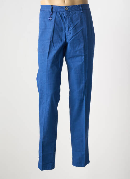 Pantalon chino bleu MANUEL RITZ pour homme