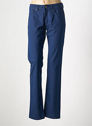 Pantalon droit stretch taille normale bleu KARL LAGERFELD femme