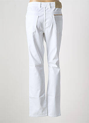 Pantalon droit stretch taille normale blanc DEVORE femme