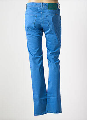 Pantalon droit stretch taille normale bleu JACOB COHEN femme