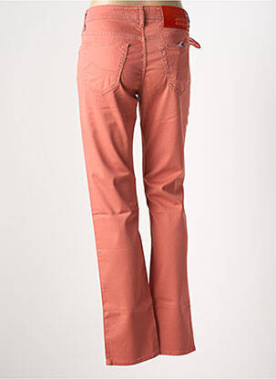Pantalon droit stretch taille normale orange JACOB COHEN femme