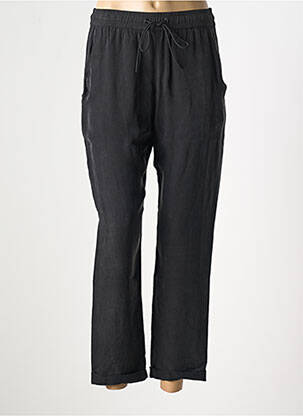 Pantalon droit tissage popeline taille normale noir HUGO BOSS femme