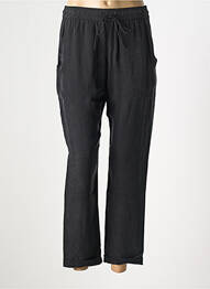 Pantalon droit tissage popeline taille normale noir HUGO BOSS femme