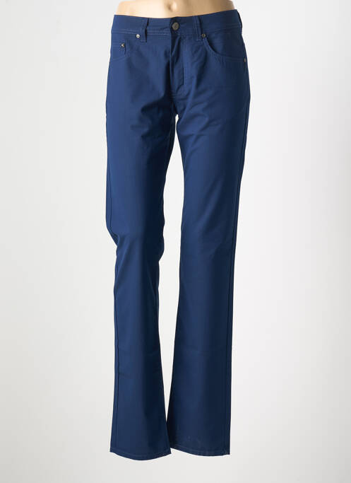Pantalon droit stretch taille normale bleu KARL LAGERFELD femme