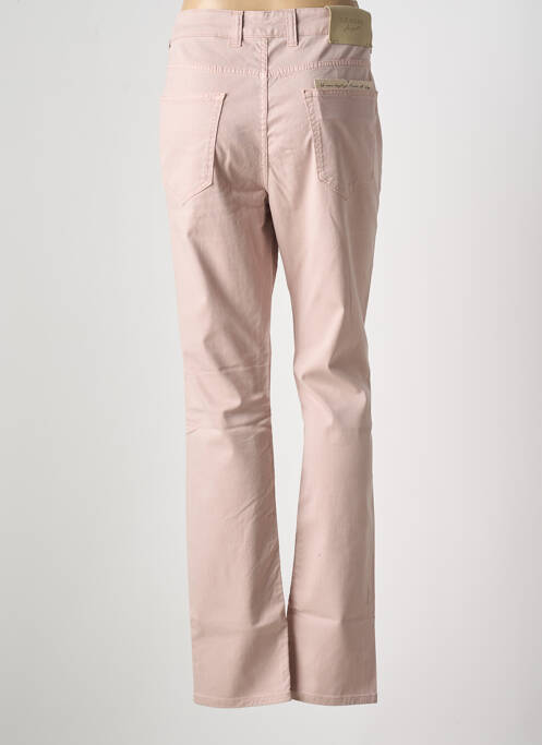 Pantalon droit stretch taille normale beige DEVORE femme