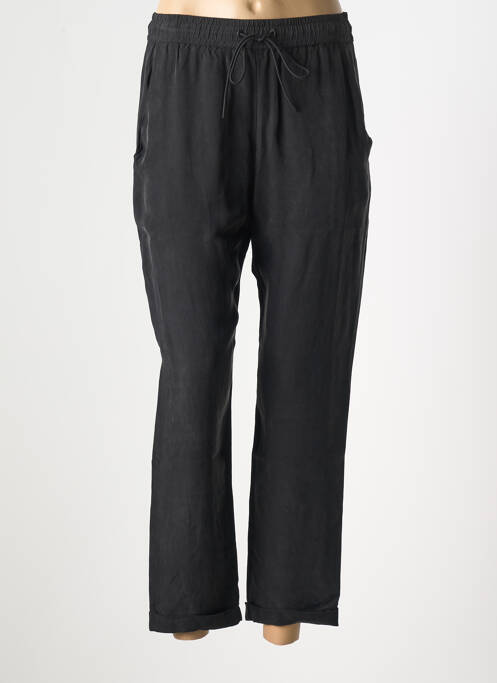 Pantalon droit tissage popeline taille normale noir HUGO BOSS femme
