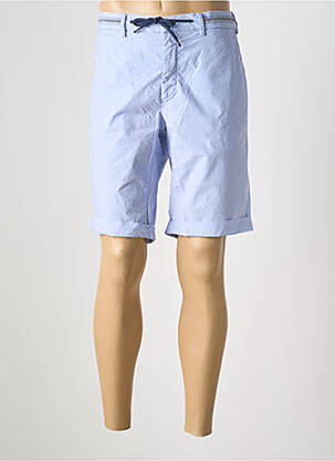 Bermuda stretch taille normale bleu MASON'S homme
