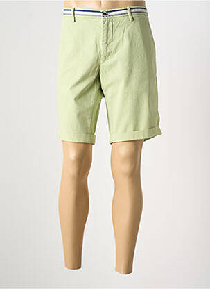 Bermuda stretch taille normale vert MASON'S homme