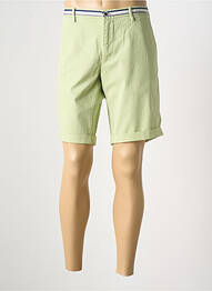 Bermuda stretch taille normale vert MASON'S homme