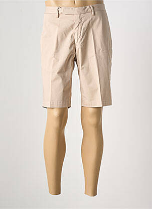Bermuda stretch taille normale beige fonce DEVORE homme