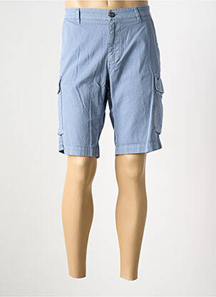 Bermuda stretch taille normale bleu MASON'S homme
