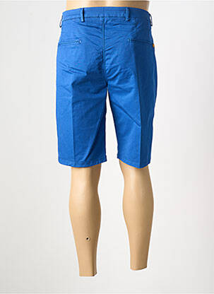 Bermuda stretch taille normale bleu MANUEL RITZ homme