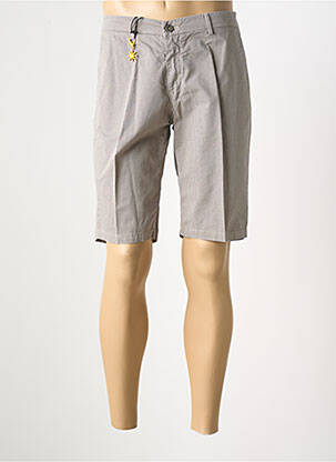Bermuda stretch taille normale beige MANUEL RITZ homme