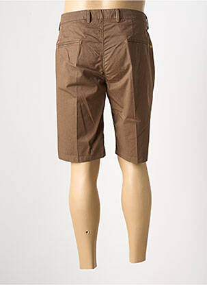 Bermuda stretch taille normale marron MANUEL RITZ homme