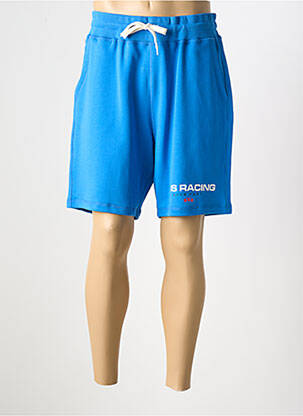 Bermuda taille élastique taille normale bleu 8JS homme