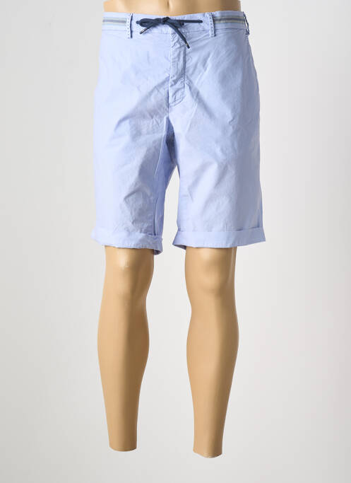 Bermuda stretch taille normale bleu MASON'S homme