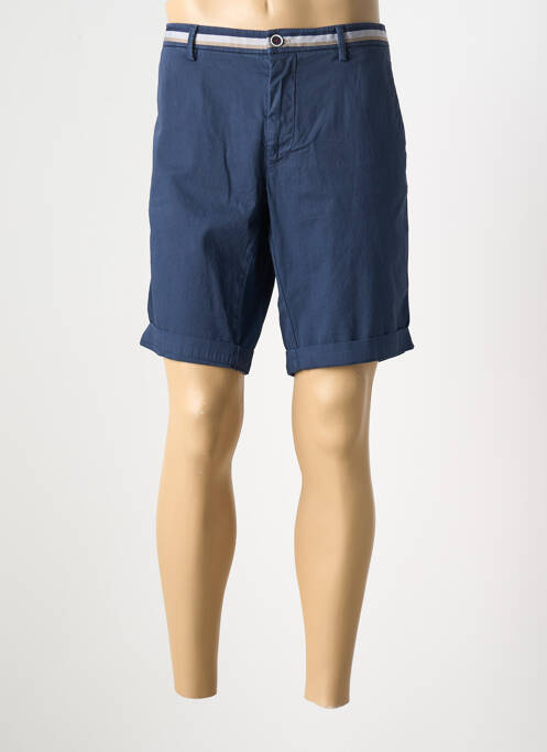 Bermuda stretch taille normale bleu MASON'S homme