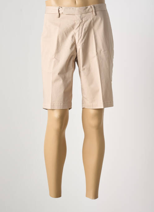 Bermuda stretch taille normale beige fonce DEVORE homme