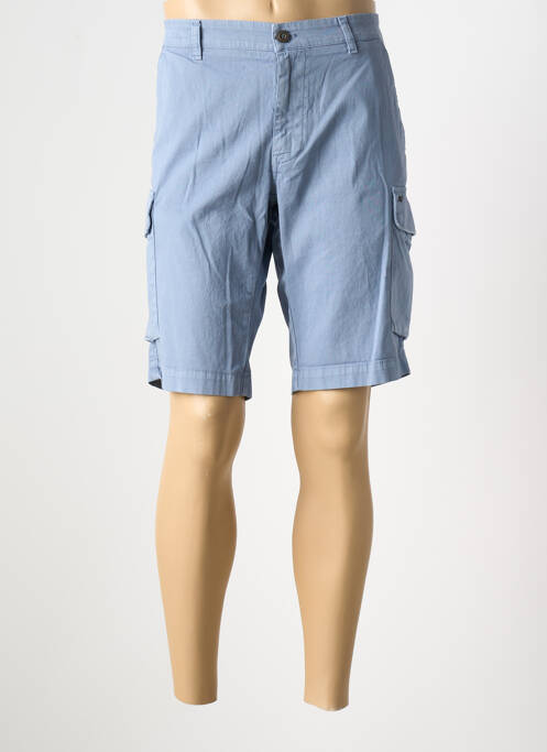 Bermuda stretch taille normale bleu MASON'S homme