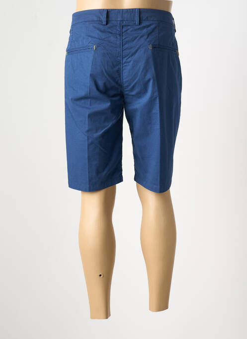 Bermuda stretch taille normale bleu MANUEL RITZ homme