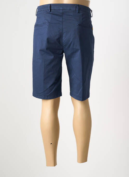Bermuda stretch taille normale bleu MANUEL RITZ homme