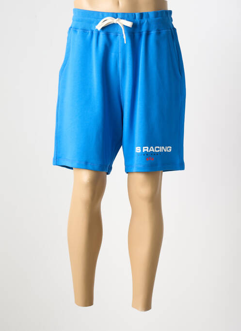Bermuda taille élastique taille normale bleu 8JS homme