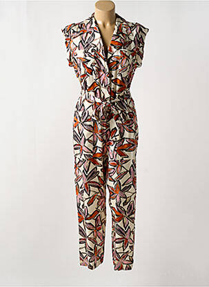 Combi-pantalon fermeture boutonnée sur le devant manches courtes marron HUGO BOSS femme